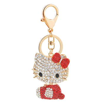Κορεατικό στυλ με διαμάντια από κράμα χαριτωμένο γατάκι με μπρελόκ τσάντα κρεμαστό αυτοκίνητο εξαιρετικό δημιουργικό κρεμαστό κόσμημα ένα κομμάτι χονδρικής
