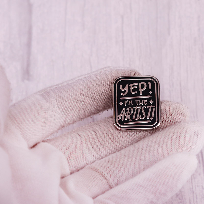 „Taip! I Am Artist“ ženklelis, kūrybinės abėcėlės dekoratyviniai aksesuarai