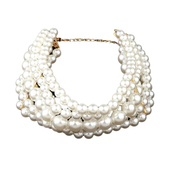 Ευρώπη και Ηνωμένες Πολιτείες διασυνοριακή υπερβολική καυτή πολυστρωματική μαργαριταρένια κολιέ όλα τα αξεσουάρ μόδας με φούντα προσωπικότητα νυφική αλυσίδα κοσμημάτων