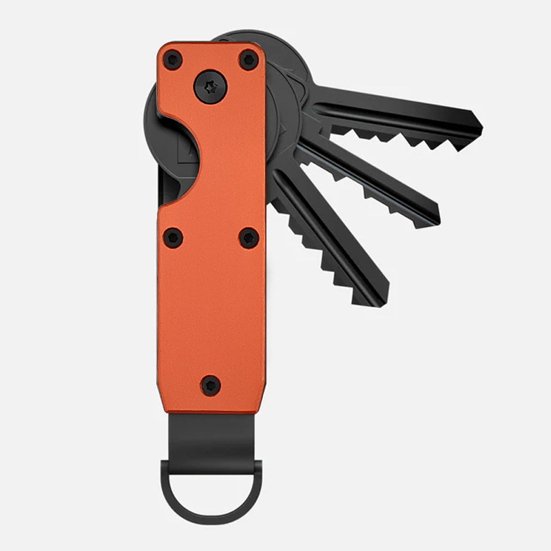 Νέα μεταλλική αλυσίδα μπρελόκ εξωτερικού χώρου, πολυλειτουργική συσκευή αποθήκευσης κλειδιών AirTag με δεσμευμένη τοποθεσία