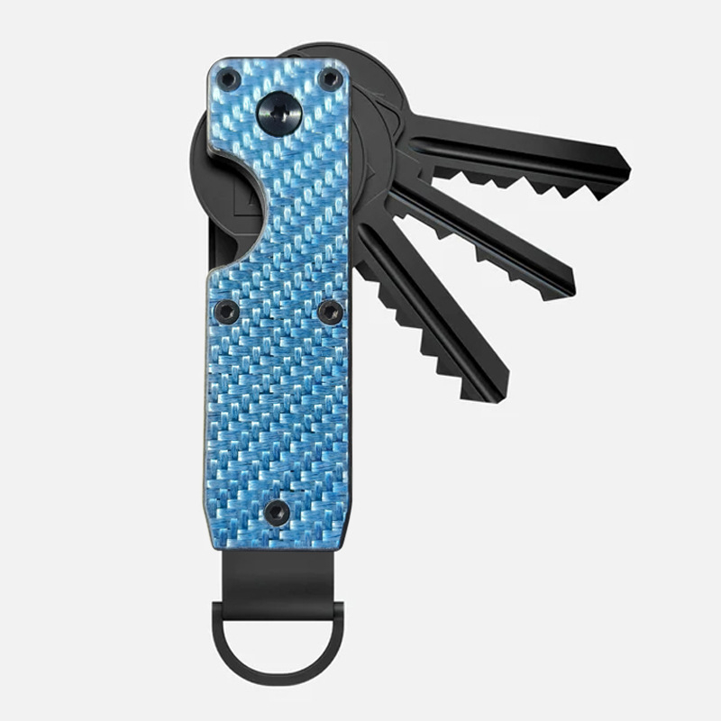 Νέα μεταλλική αλυσίδα μπρελόκ εξωτερικού χώρου, πολυλειτουργική συσκευή αποθήκευσης κλειδιών AirTag με δεσμευμένη τοποθεσία