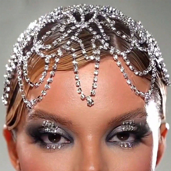 Tarpvalstybinė užsienio prekyba, cirkonio plaukų grandinėlė, madinga, perdėtai etninio stiliaus, visų rungtynių nuotakos galvos apdangalas, kaktos grandinėlė, plaukų grandinėlė