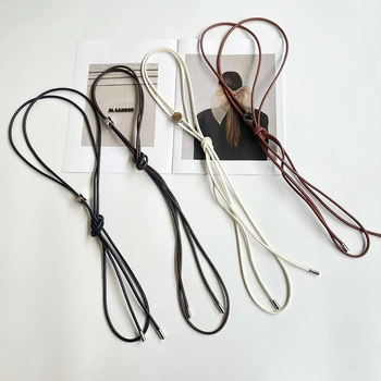 Curea subțire cu nod moale pentru femei, rochie de vară decorativă simplă, cataramă de primăvară, cu coardă multicoloră pentru talie