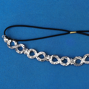 Euroopa ja Ameerika pruudi pulmakleit Juukseaksessuaarid Geomeetrilise disainiga teemantpeapael Igapäevane survega rhinestone`iga elastne juuksepael