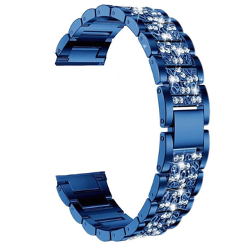 За Samsung Galaxy Watch 4 gear s3active2, метална каишка с три мъниста и диаманти, кристали и диаманти.