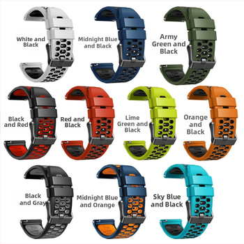 Nový produkt vhodný pre športové hodinky Songtuo Suunto7D5 Songtuo 9spartan s dvojfarebným silikónovým priedušným remienkom 9