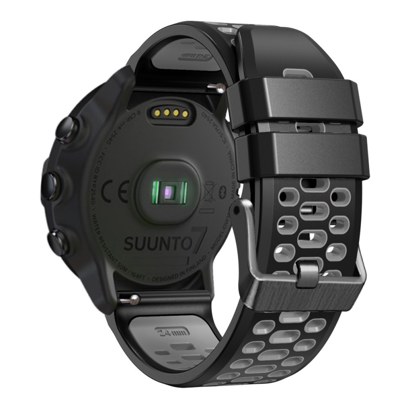 Nový produkt vhodný pre športové hodinky Songtuo Suunto7D5 Songtuo 9spartan s dvojfarebným silikónovým priedušným remienkom 9