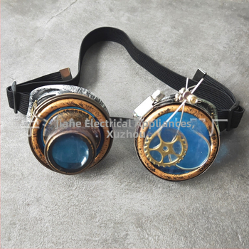 Tiesioginiai gamykliniai steampunk retro akiniai, didinamieji stiklai, rekvizitai, akiniai