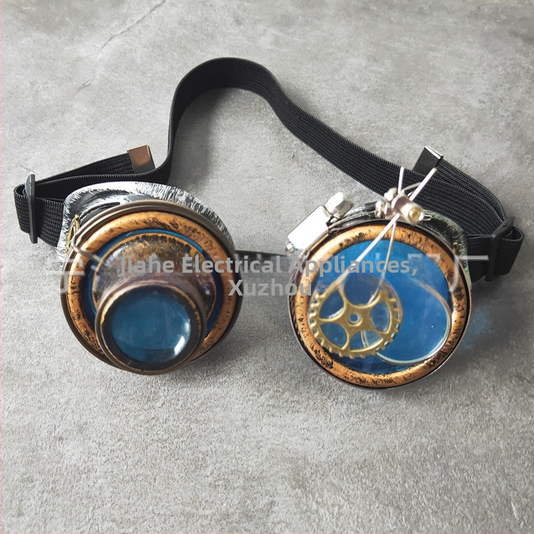 Tiesioginiai gamykliniai steampunk retro akiniai, didinamieji stiklai, rekvizitai, akiniai