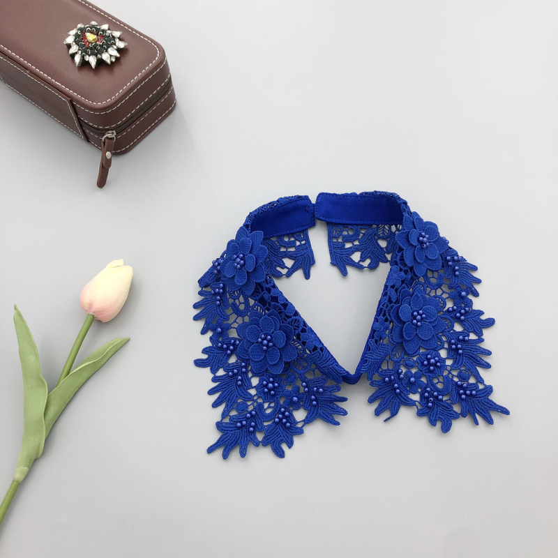 Mūsų gamykla gamina smėlyje tirpius siuvinėjimus ir trimačius mažų gėlių imitacinius antkaklius, gamykloje yra visų rūšių imitacinių antkaklių drabužių aksesuarų.