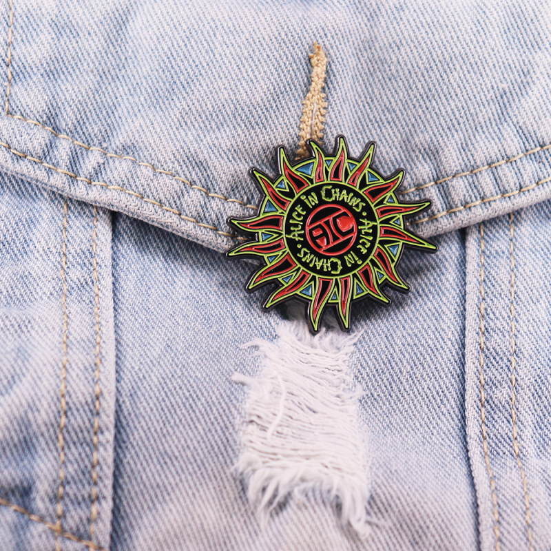 Insigna cu sigla trupei rock, personalitate la modă, rucsac, decorativ, guler, pin