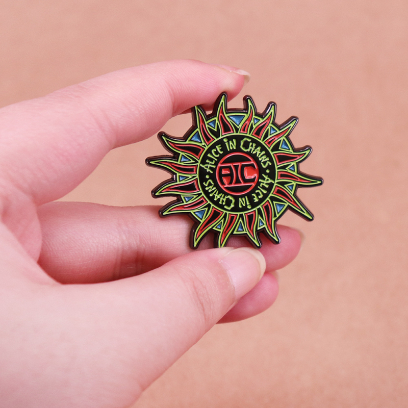 Insigna cu sigla trupei rock, personalitate la modă, rucsac, decorativ, guler, pin