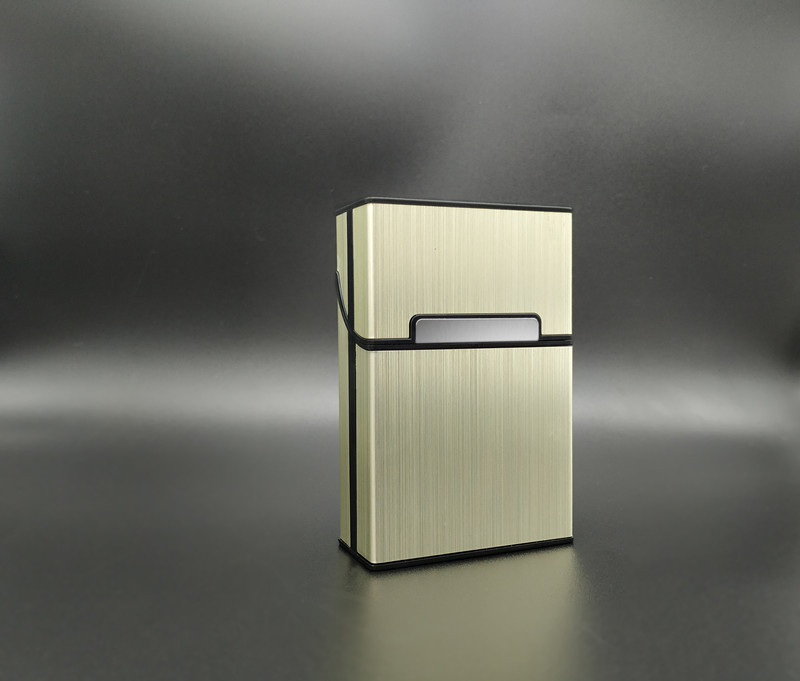 Asmeninis madingas 20 vnt. automatinis plastikinis aliuminio cigarečių dėklas, vyriškas šiurkštus dūmų šviesos cigarečių dėklas, kūrybingas cigarečių dėklas