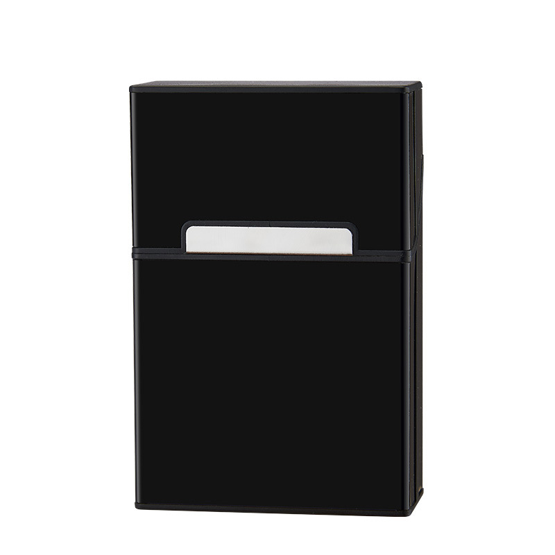 Asmeninis madingas 20 vnt. automatinis plastikinis aliuminio cigarečių dėklas, vyriškas šiurkštus dūmų šviesos cigarečių dėklas, kūrybingas cigarečių dėklas