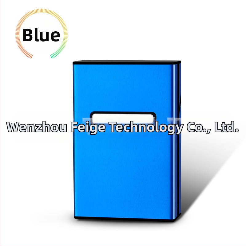 Asmeninis madingas 20 vnt. automatinis plastikinis aliuminio cigarečių dėklas, vyriškas šiurkštus dūmų šviesos cigarečių dėklas, kūrybingas cigarečių dėklas