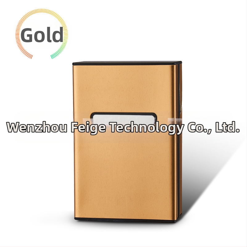 Asmeninis madingas 20 vnt. automatinis plastikinis aliuminio cigarečių dėklas, vyriškas šiurkštus dūmų šviesos cigarečių dėklas, kūrybingas cigarečių dėklas