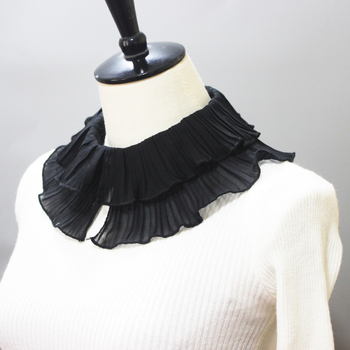 Διακοσμητικό κολάρο με διπλή στρώση από ρυτίδες και πτυχωτό σάλι με διακοσμητικό κολάρο amazon AliExpress