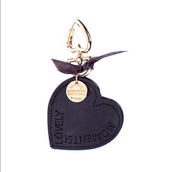 Δερμάτινο μπρελόκ Love Leather μενταγιόν, δερμάτινη τσάντα χρώματος καραμέλας, αξεσουάρ, πολύχρωμο μπρελόκ