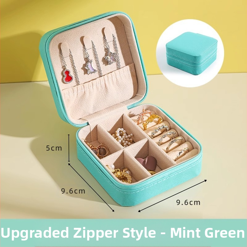 Fini nakit Prsten Naušnice Ogrlica Naušnice Naušnice Narukvica Prijenosna High Sense Mini Karirana kutija za pohranu