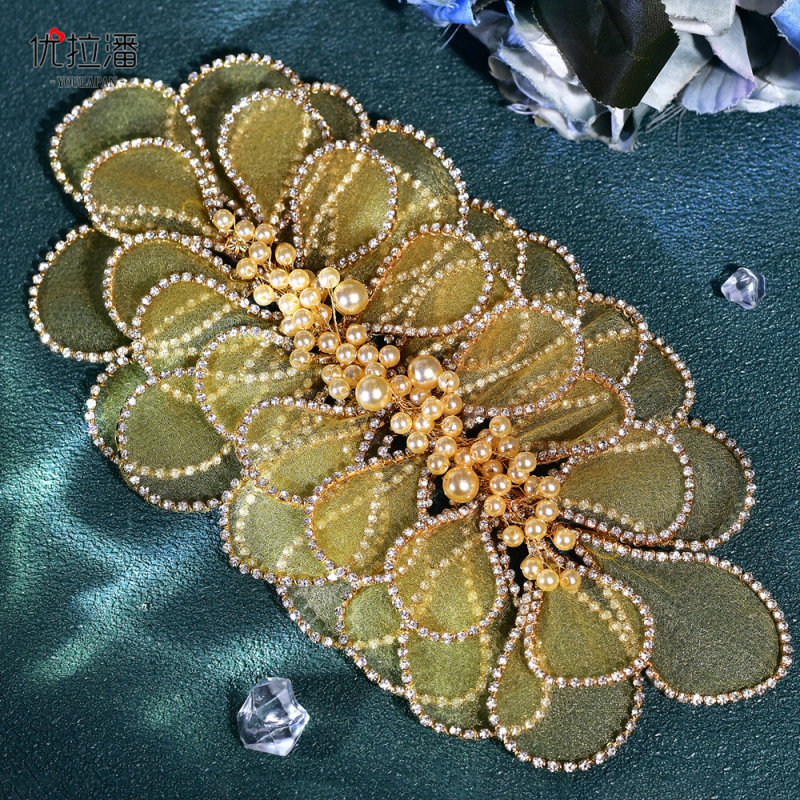 „Yulapan HP681“ vintažinis tinklelio perlų galvos apdangalas korėjietiškos nuotakos plaukų kompresinis galvos apdangalas vestuvinei suknelei vestuviniai aksesuarai