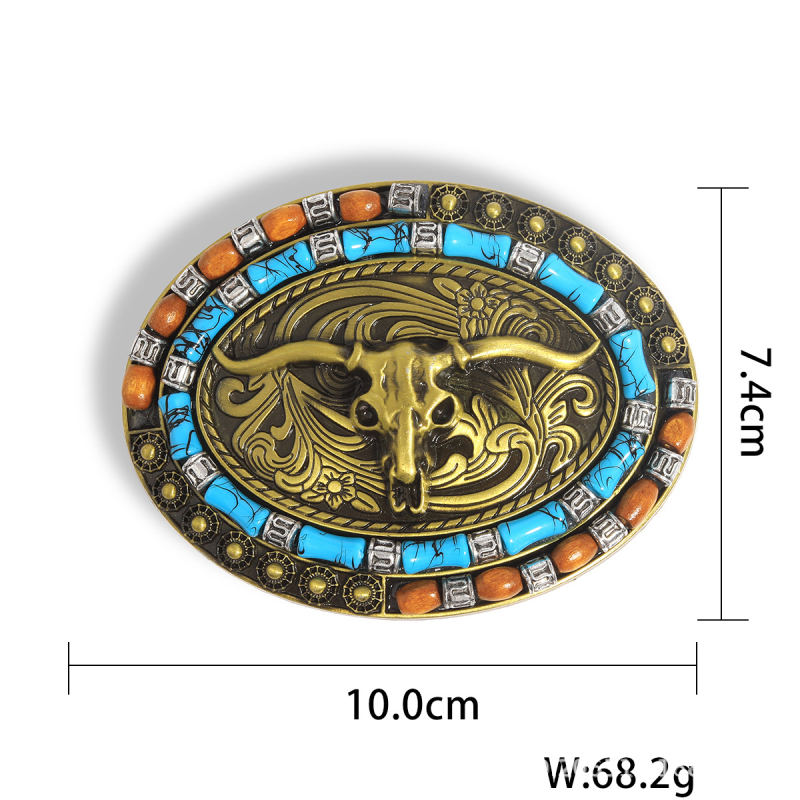 Naujas tarpvalstybinis vakarietiškas džinsinis lygus sagtis išskirtinė kūrybinga diržo sagtis su įspausta didele gėle „Niutou“ diržo aksesuarai