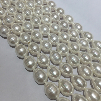 Απομιμήσεις μπαρόκ χάντρες από μαργαριτάρι, ημιτελείς λευκές χάντρες από κέλυφος σε σχήμα αχλαδιού, αξεσουάρ κοσμημάτων