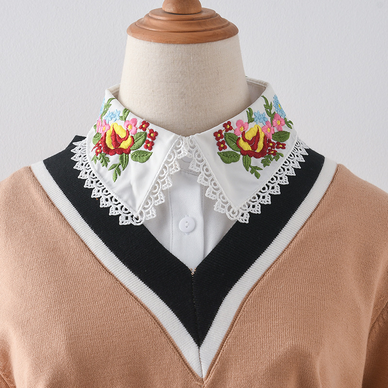 Guler fals, guler fals asortat, toamna și iarna, la modă, pulover, guler decorativ pentru cămașă, bază interioară, guler pentru păpușă