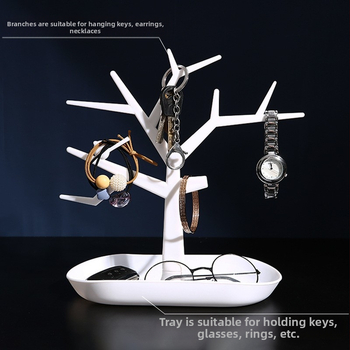 Είσοδος Αποθήκευση Αντικειμένου Δέντρου Χρώμα Δημιουργική Ράφι Κοσμημάτων Κρεμαστό Δαχτυλίδι Σκουλαρίκια Ράφι Εμφάνισης Αντικειμένου Αποθήκευσης