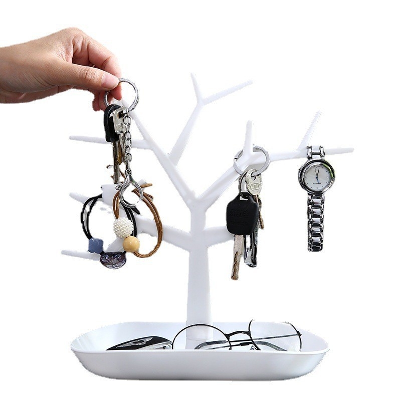 Įėjimo sandėliavimo artefaktas, medžio spalvos kūrybinis papuošalų stovas, pakabukas, žiedas, auskarai, ekrano stovas, artefaktas