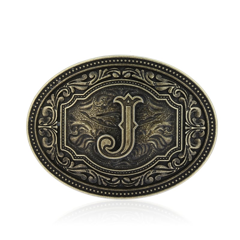 [Yin Speed] Vesterno kaubojaus raidės ir Džokerio asmenybės metalinis raštas nuo A iki Z diržo sagtis, vientisi plaukai