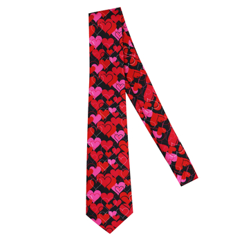Πολύχρωμη καρδιά για την ημέρα του Αγίου Βαλεντίνου, χειροποίητη γραβάτα με τυπωμένα σχέδια και δείγματα για το πάρτι χορού, διασυνοριακά, μπορούν να χρησιμοποιηθούν ως επίσημη ένδυση