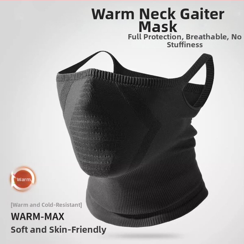 Őszi és téli kültéri lovaglómaszk, szélálló sztereó sztereó sál, nyom nélküli függő fül-nyakvédő, lélegző, izzadságelnyelő nyakvédő maszk