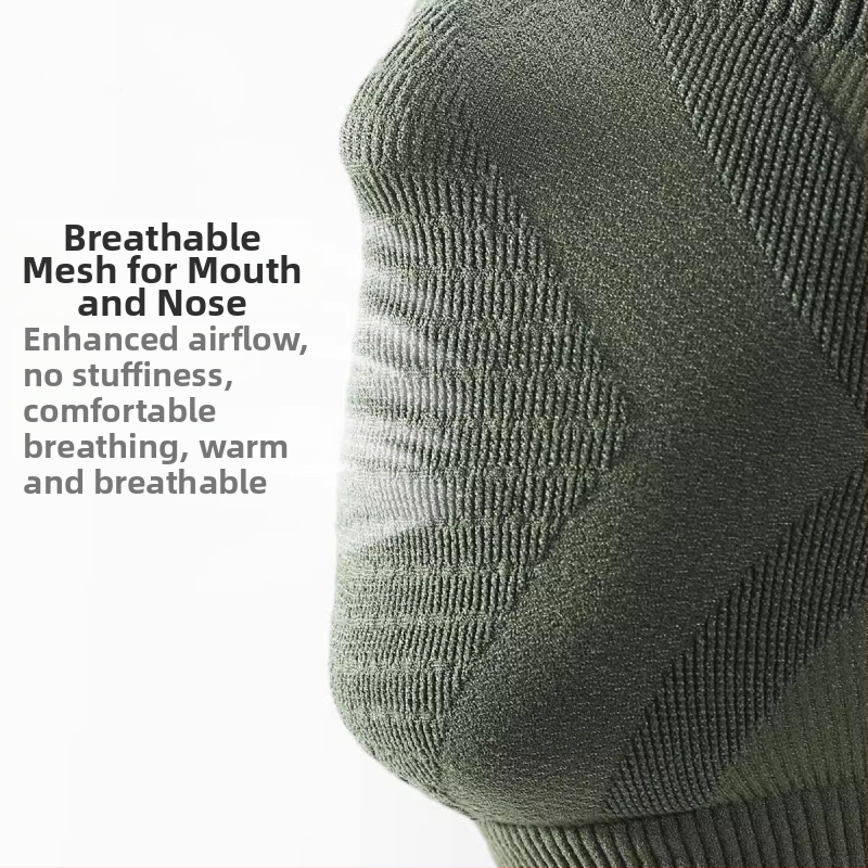 Есенна и зимна топла маска за езда на открито, ветроустойчива стерео стерео шал, без следи, висяща маска за уши и врата, дишаща, абсорбираща потта, защита на врата