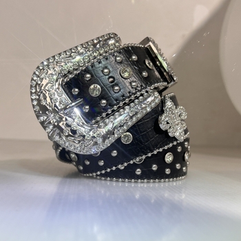 Ζώνη με στρας, δημοφιλές στυλ με πλήρη στρας, λαμπερά διαμάντια, νέο ευρωπαϊκό και αμερικανικό στυλ, χονδρική πώληση ζώνης με τρουκ σε σχήμα κουκκίδας σε αμερικανικό στυλ