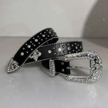 Ζώνη με στρας, δημοφιλές στυλ με πλήρη στρας, λαμπερά διαμάντια, νέο ευρωπαϊκό και αμερικανικό στυλ, χονδρική πώληση ζώνης με τρουκ σε σχήμα κουκκίδας σε αμερικανικό στυλ