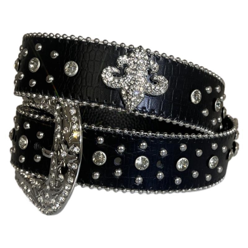 Ζώνη με στρας, δημοφιλές στυλ με πλήρη στρας, λαμπερά διαμάντια, νέο ευρωπαϊκό και αμερικανικό στυλ, χονδρική πώληση ζώνης με τρουκ σε σχήμα κουκκίδας σε αμερικανικό στυλ