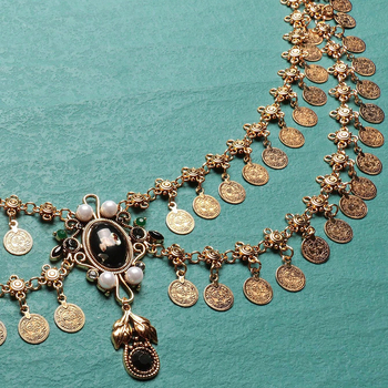 Νέα κράμα vintage φούντα κέρμα χορός της κοιλιάς αλυσίδα μέσης Γυναικεία πανέμορφα κοσμήματα καθημερινής χρήσης εργοστάσιο απευθείας πωλήσεις