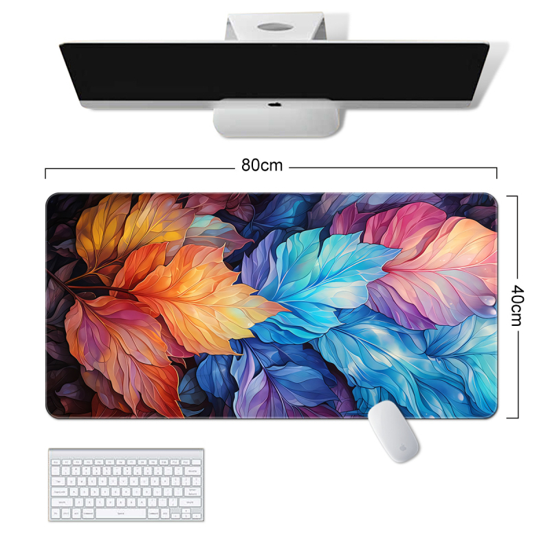 „Amazon“ tarpvalstybinis naujas gėlių žaliųjų augalų serijos pelės kilimėlis, paprastas gėlių formos, itin didelis, purvui atsparus, neslystantis guminis kilimėlis