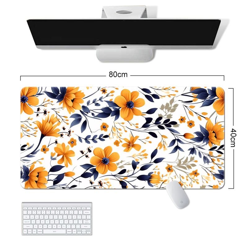 „Amazon“ tarpvalstybinis naujas gėlių žaliųjų augalų serijos pelės kilimėlis, paprastas gėlių formos, itin didelis, purvui atsparus, neslystantis guminis kilimėlis