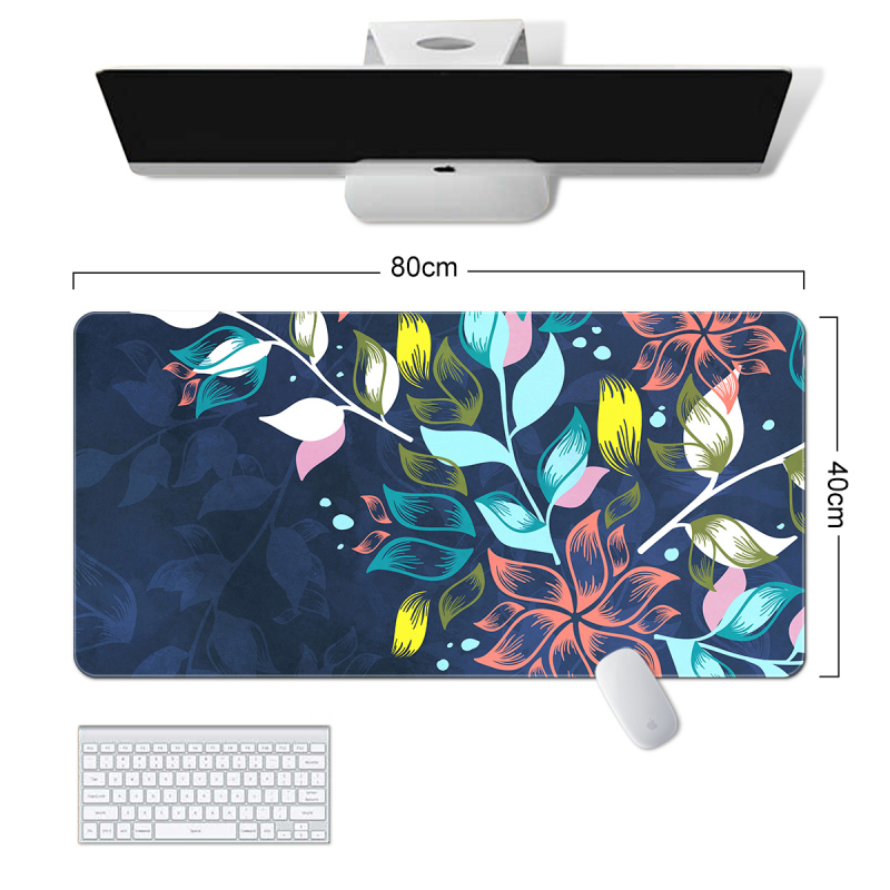 „Amazon“ tarpvalstybinis naujas gėlių žaliųjų augalų serijos pelės kilimėlis, paprastas gėlių formos, itin didelis, purvui atsparus, neslystantis guminis kilimėlis