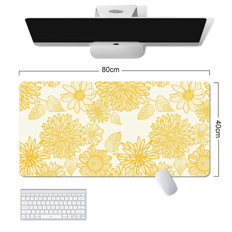 „Amazon“ tarpvalstybinis naujas gėlių žaliųjų augalų serijos pelės kilimėlis, paprastas gėlių formos, itin didelis, purvui atsparus, neslystantis guminis kilimėlis