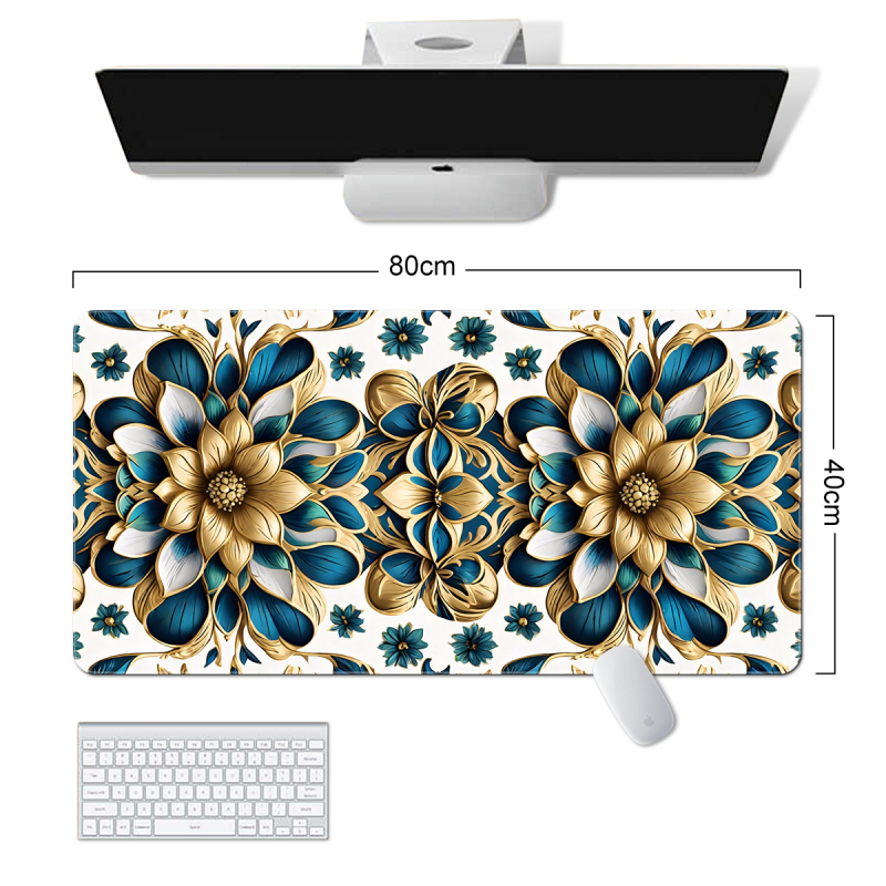 „Amazon“ tarpvalstybinis naujas gėlių žaliųjų augalų serijos pelės kilimėlis, paprastas gėlių formos, itin didelis, purvui atsparus, neslystantis guminis kilimėlis