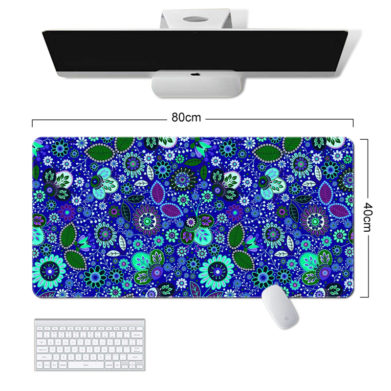 „Amazon“ tarpvalstybinis naujas gėlių žaliųjų augalų serijos pelės kilimėlis, paprastas gėlių formos, itin didelis, purvui atsparus, neslystantis guminis kilimėlis