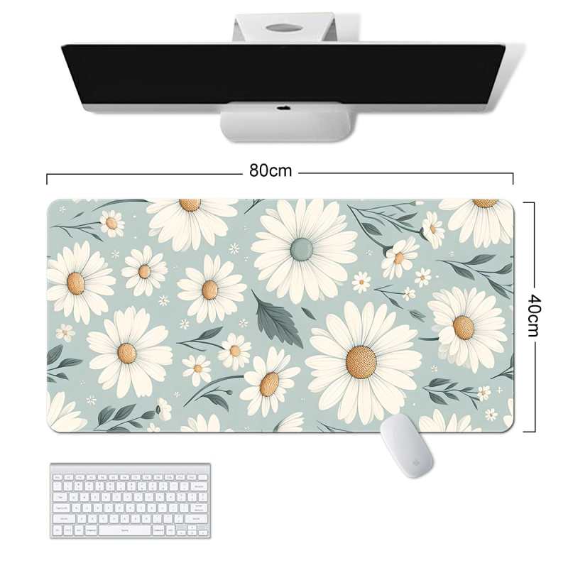 „Amazon“ tarpvalstybinis naujas gėlių žaliųjų augalų serijos pelės kilimėlis, paprastas gėlių formos, itin didelis, purvui atsparus, neslystantis guminis kilimėlis