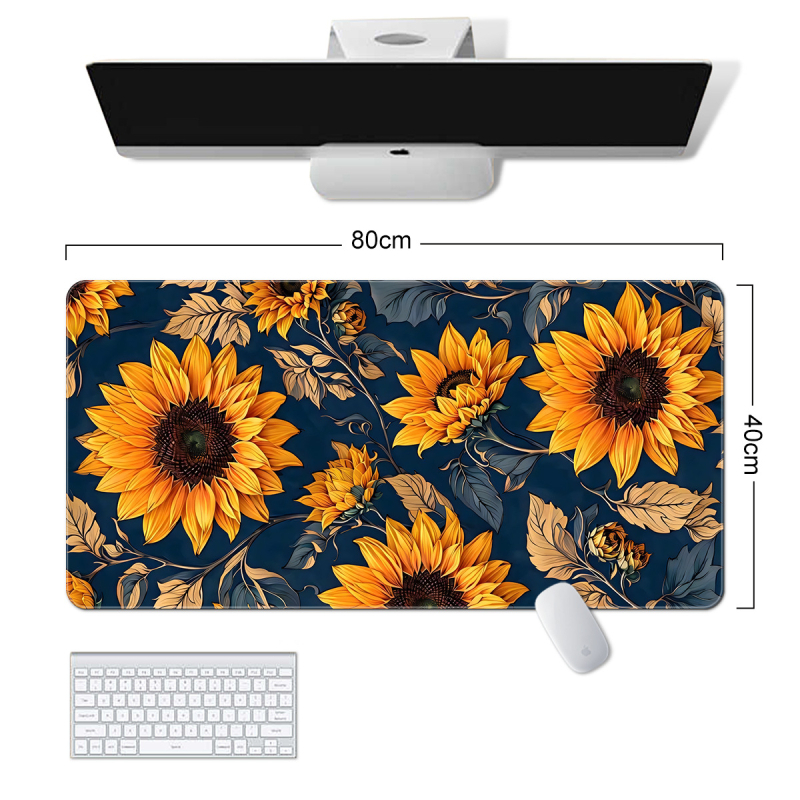 „Amazon“ tarpvalstybinis naujas gėlių žaliųjų augalų serijos pelės kilimėlis, paprastas gėlių formos, itin didelis, purvui atsparus, neslystantis guminis kilimėlis