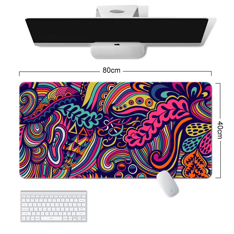 „Amazon“ tarpvalstybinis naujas gėlių žaliųjų augalų serijos pelės kilimėlis, paprastas gėlių formos, itin didelis, purvui atsparus, neslystantis guminis kilimėlis