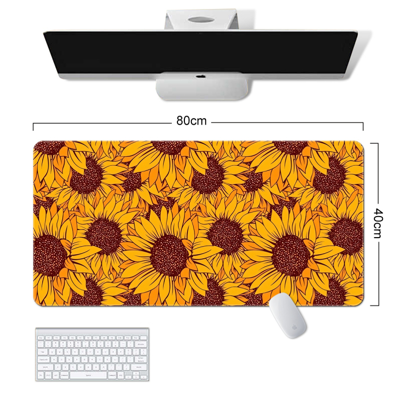 „Amazon“ tarpvalstybinis naujas gėlių žaliųjų augalų serijos pelės kilimėlis, paprastas gėlių formos, itin didelis, purvui atsparus, neslystantis guminis kilimėlis