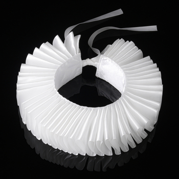 Rankų darbo aristokratiškas meno rūmų dirbtinis raff stiliaus apkaklis, retro stiliaus apykaklė, Coldplay fotografijos vestuvių aksesuarai, rekvizitai