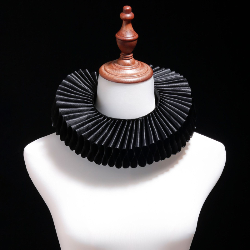 Rankų darbo aristokratiškas meno rūmų dirbtinis raff stiliaus apkaklis, retro stiliaus apykaklė, Coldplay fotografijos vestuvių aksesuarai, rekvizitai