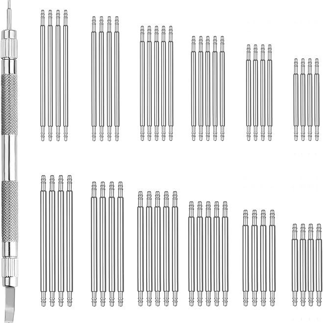 Kellaparandustööriist 53 osa/53-in-1 kellarihma parandusnõela vahetus topeltkõrvarõngaga tööriist, 53-osaline komplekt
